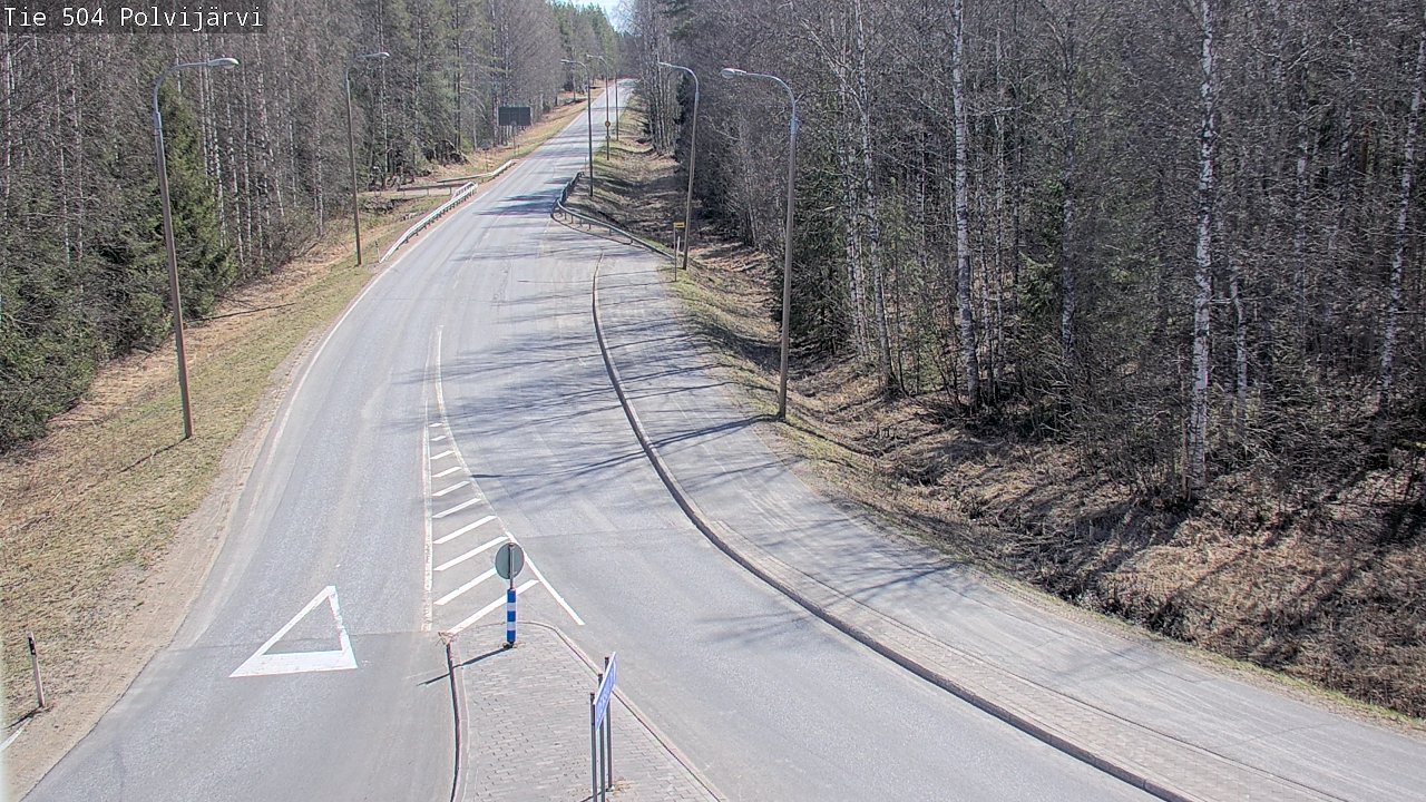 Weather Camera Image Väg 504 Polvijärvi, Polvijärvi, Pohjois-Karjala
