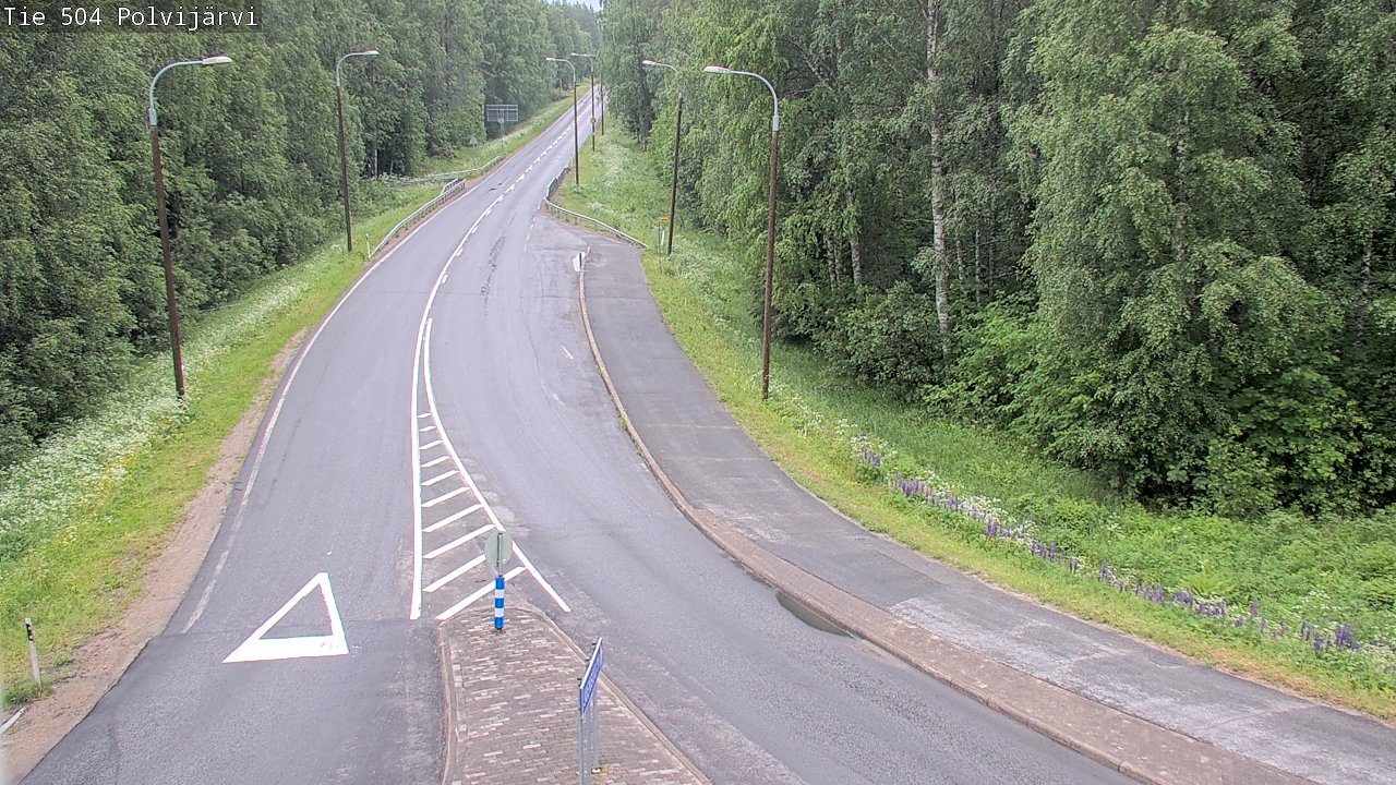 Weather Camera Image Väg 504 Polvijärvi, Polvijärvi, Pohjois-Karjala