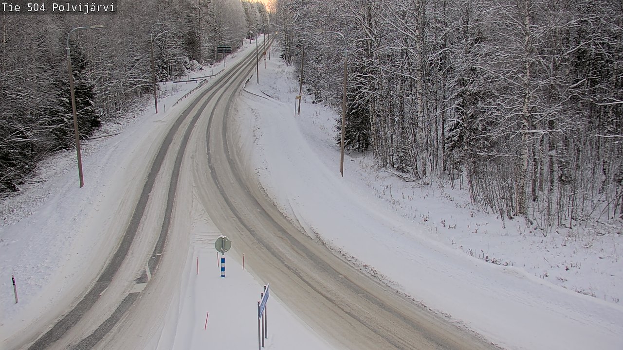 Weather Camera Image Road 504 Polvijärvi, Polvijärvi, Pohjois-Karjala