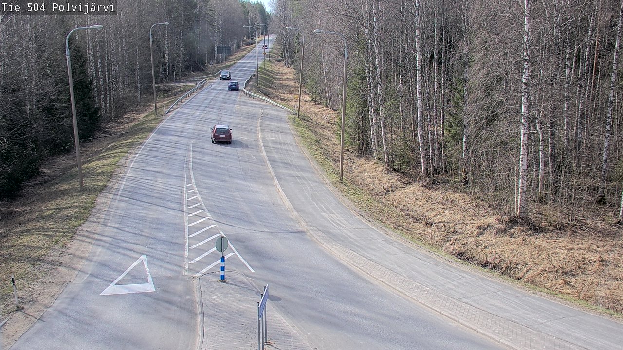 Weather Camera Image Road 504 Polvijärvi, Polvijärvi, Pohjois-Karjala