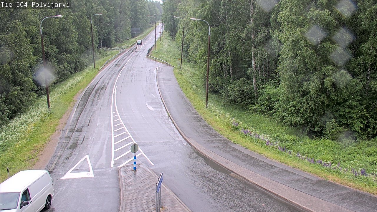 Weather Camera Image Väg 504 Polvijärvi, Polvijärvi, Pohjois-Karjala