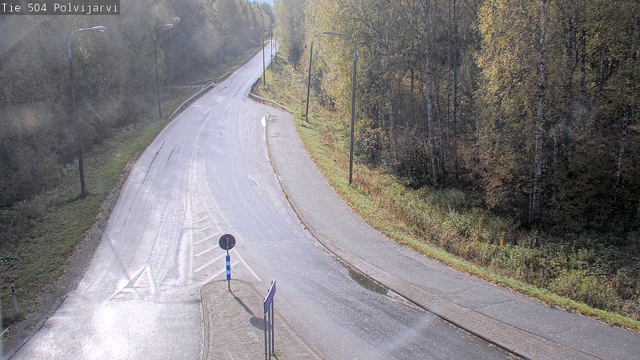 Weather Camera Image Väg 504 Polvijärvi, Polvijärvi, Pohjois-Karjala