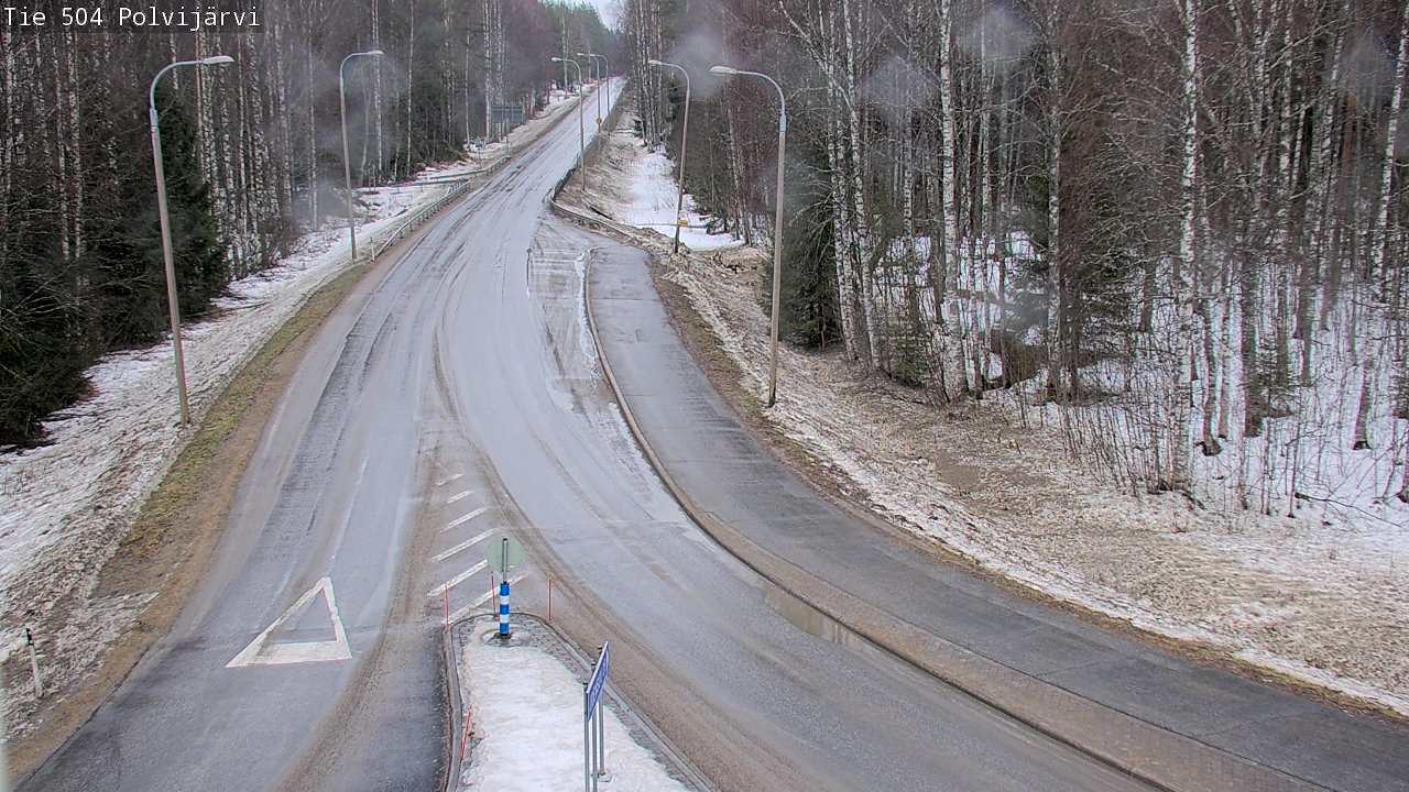 Weather Camera Image Väg 504 Polvijärvi, Polvijärvi, Pohjois-Karjala