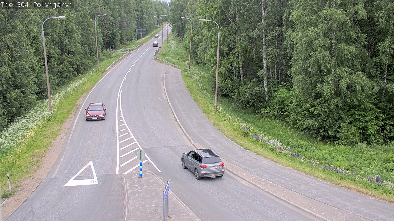 Kelikamerat Kuva Tie 504 Polvijärvi, Polvijärvi, Pohjois-Karjala