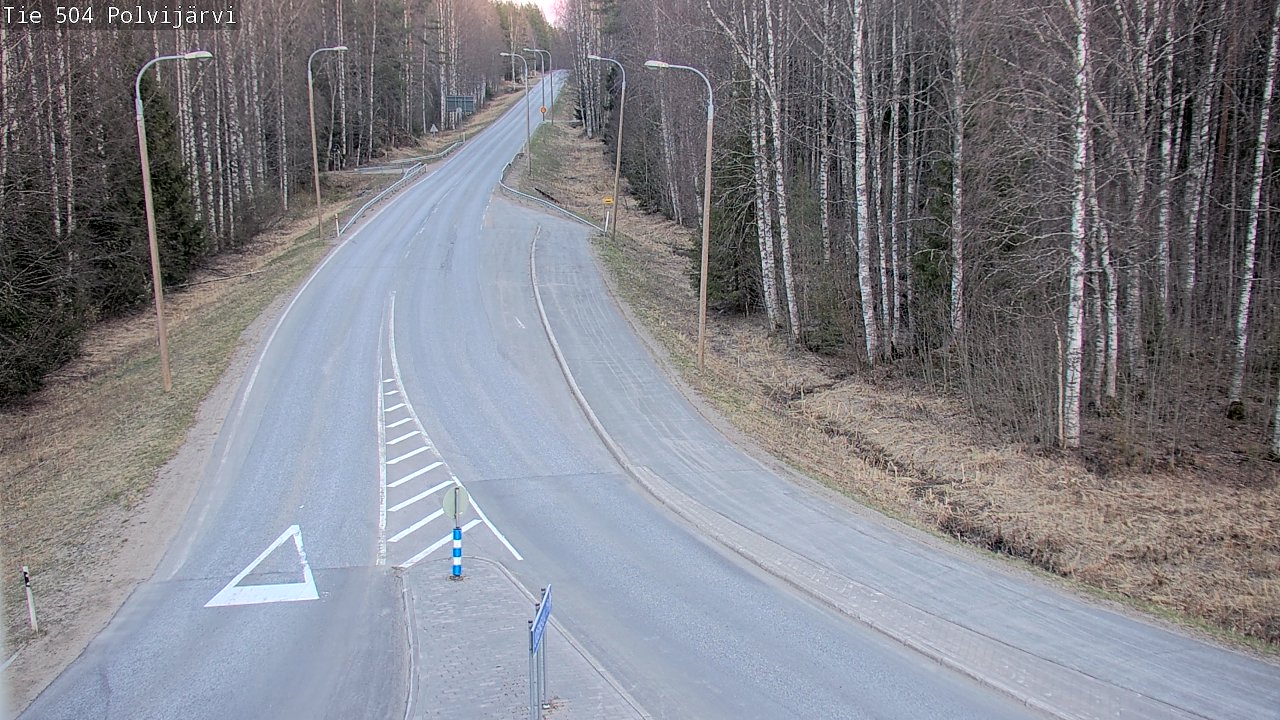 Weather Camera Image Väg 504 Polvijärvi, Polvijärvi, Pohjois-Karjala