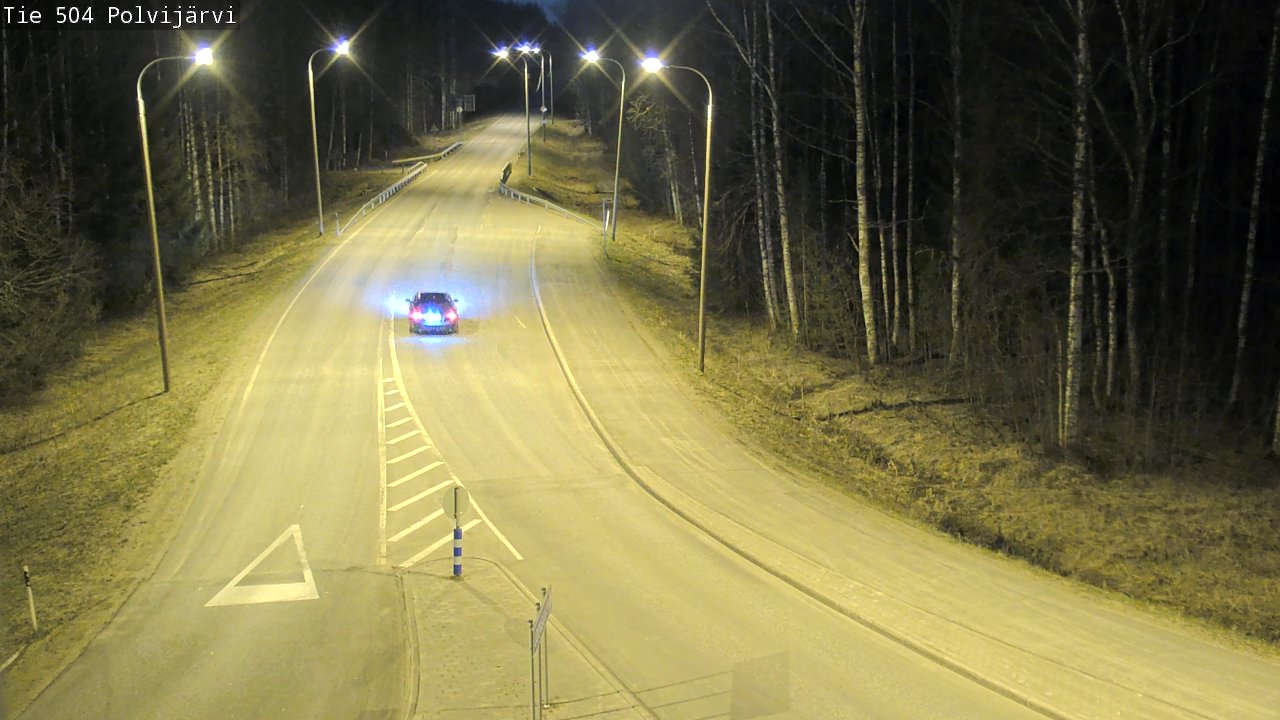 Weather Camera Image Väg 504 Polvijärvi, Polvijärvi, Pohjois-Karjala