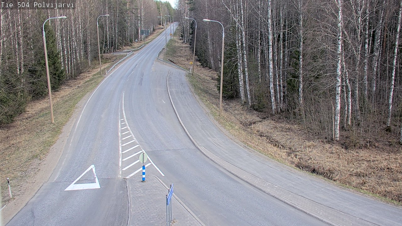 Weather Camera Image Väg 504 Polvijärvi, Polvijärvi, Pohjois-Karjala