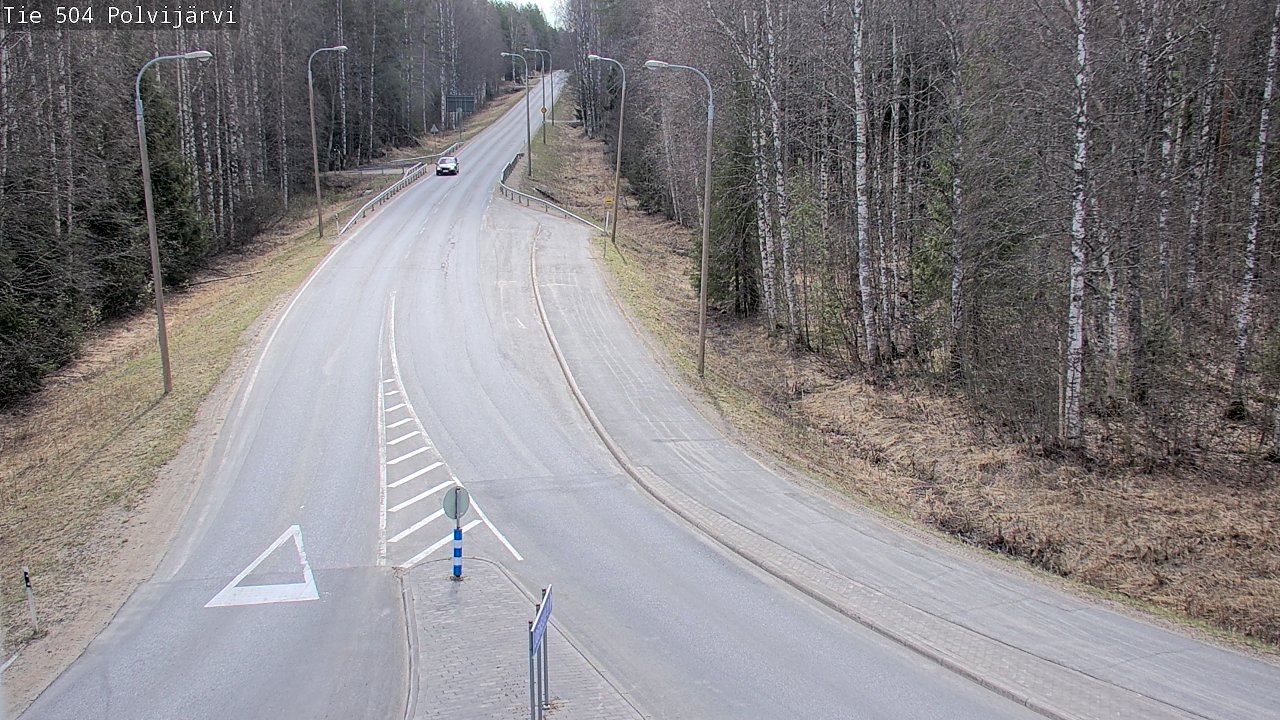 Weather Camera Image Väg 504 Polvijärvi, Polvijärvi, Pohjois-Karjala