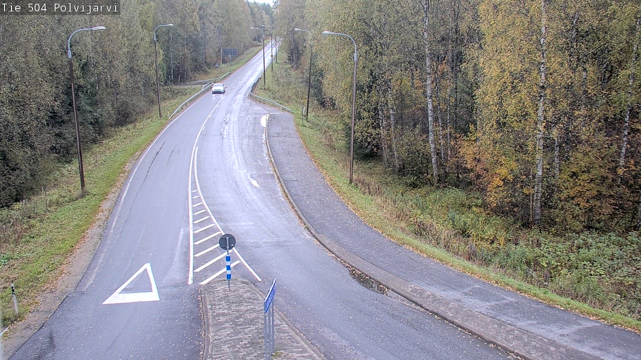 Weather Camera Image Väg 504 Polvijärvi, Polvijärvi, Pohjois-Karjala