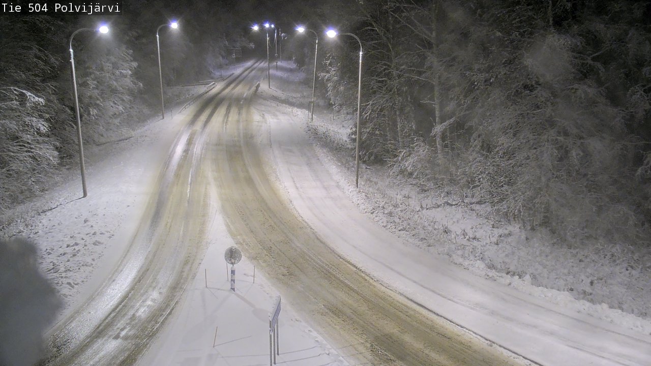 Weather Camera Image Väg 504 Polvijärvi, Polvijärvi, Pohjois-Karjala