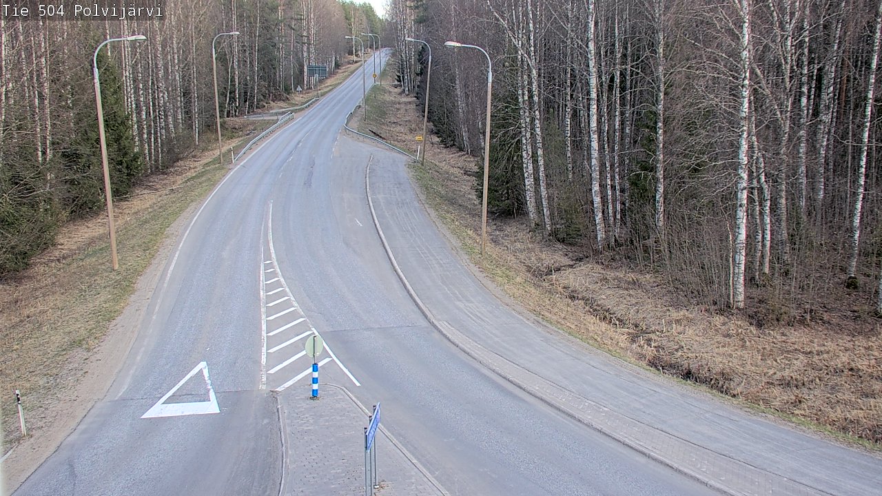 Weather Camera Image Väg 504 Polvijärvi, Polvijärvi, Pohjois-Karjala