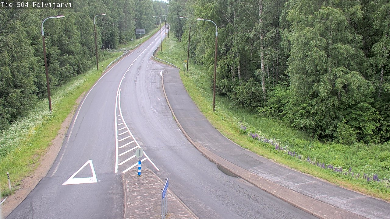 Weather Camera Image Väg 504 Polvijärvi, Polvijärvi, Pohjois-Karjala