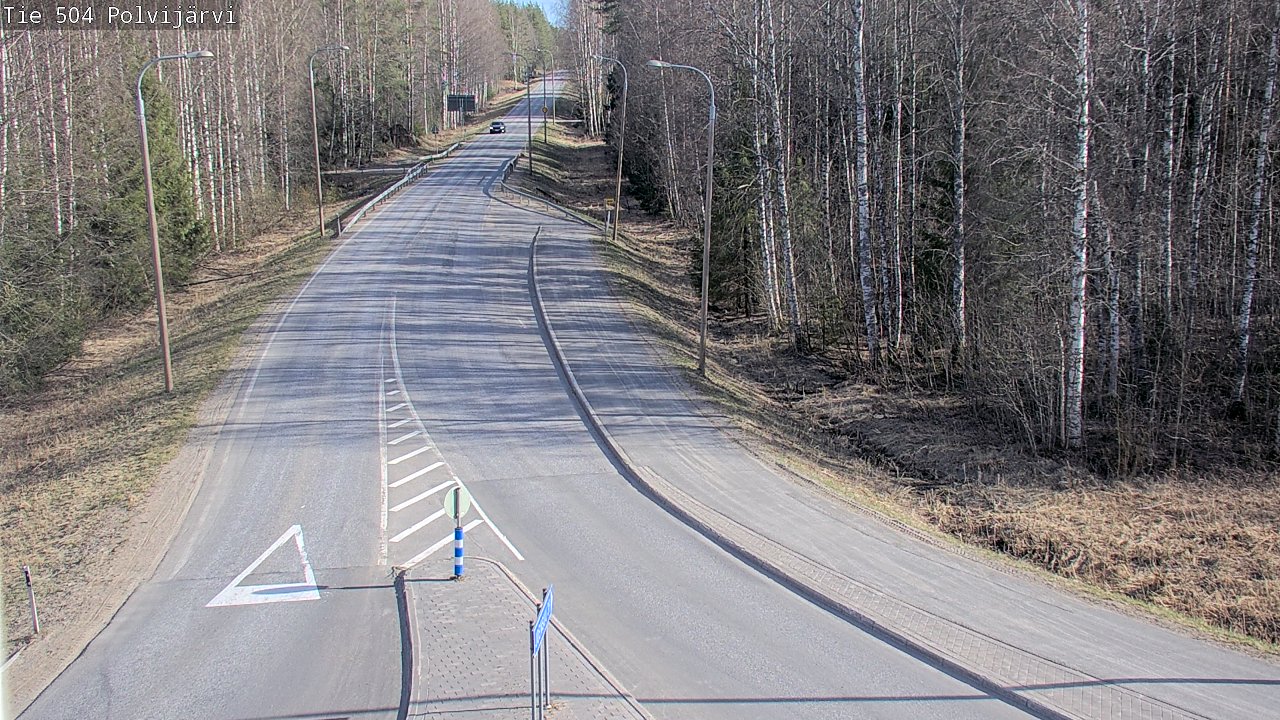 Weather Camera Image Väg 504 Polvijärvi, Polvijärvi, Pohjois-Karjala