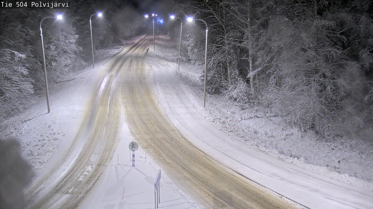 Weather Camera Image Väg 504 Polvijärvi, Polvijärvi, Pohjois-Karjala