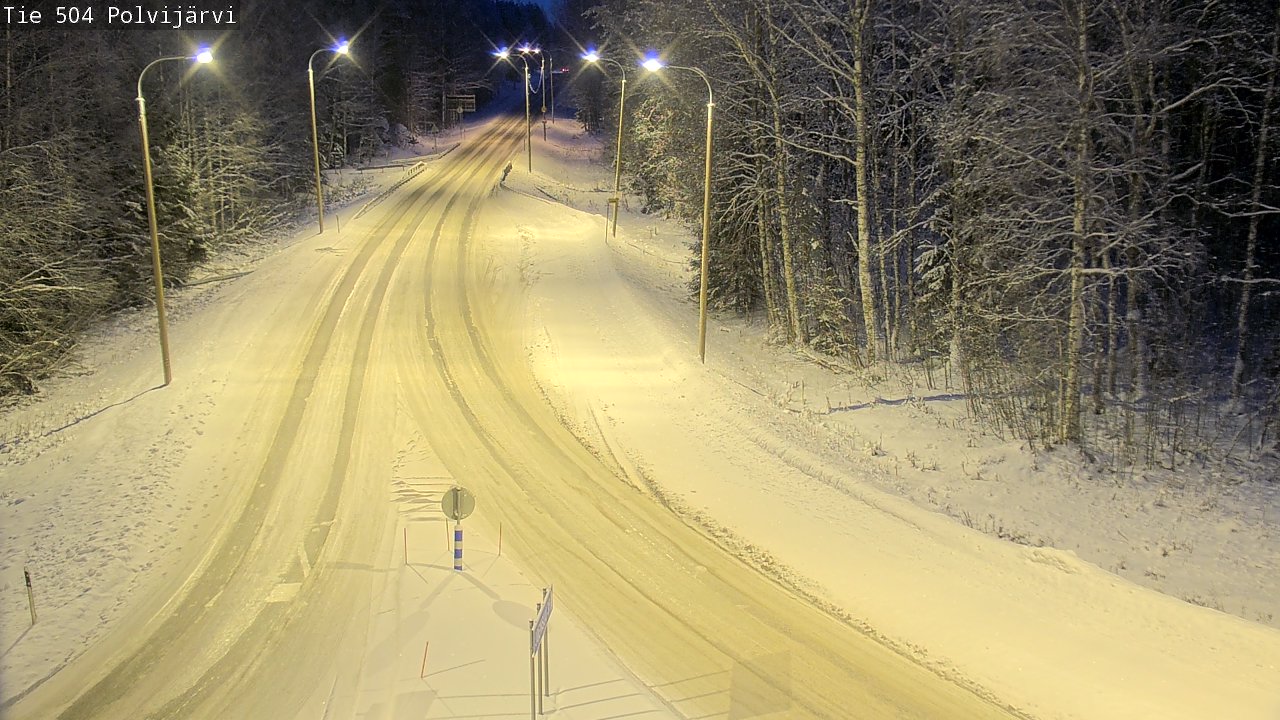 Weather Camera Image Road 504 Polvijärvi, Polvijärvi, Pohjois-Karjala