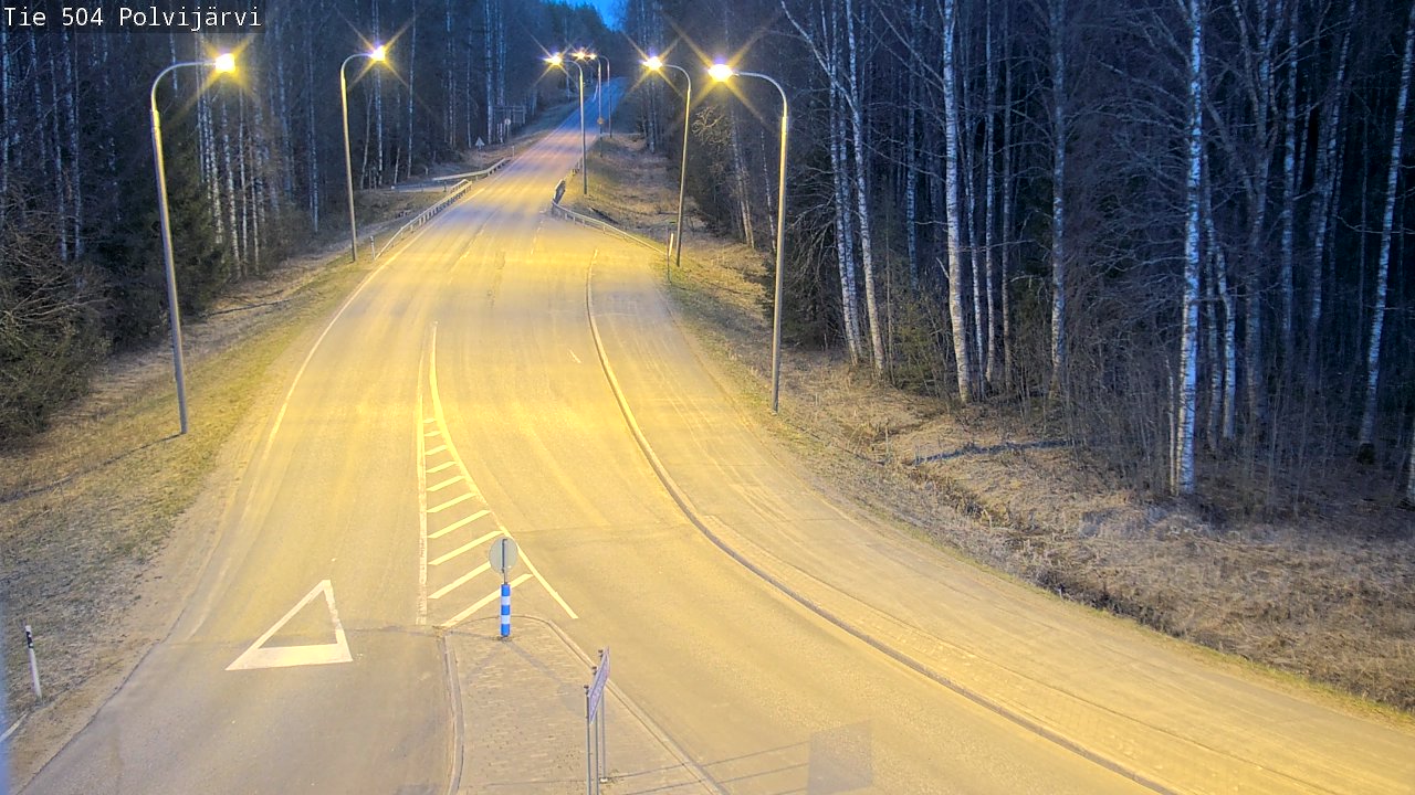 Weather Camera Image Väg 504 Polvijärvi, Polvijärvi, Pohjois-Karjala