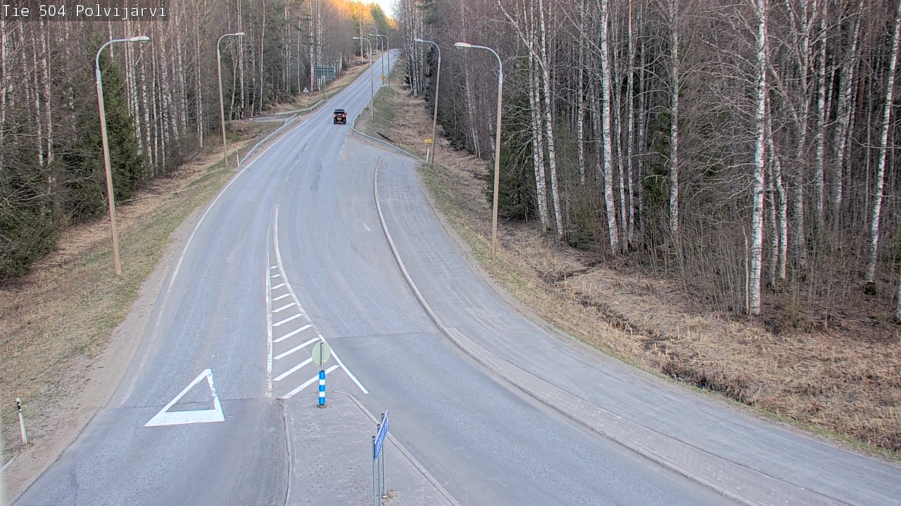 Weather Camera Image Väg 504 Polvijärvi, Polvijärvi, Pohjois-Karjala