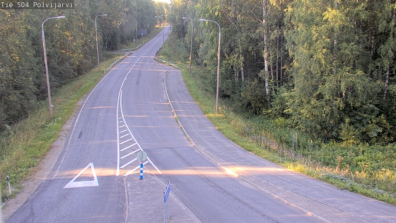 Weather Camera Image Road 504 Polvijärvi, Polvijärvi, Pohjois-Karjala