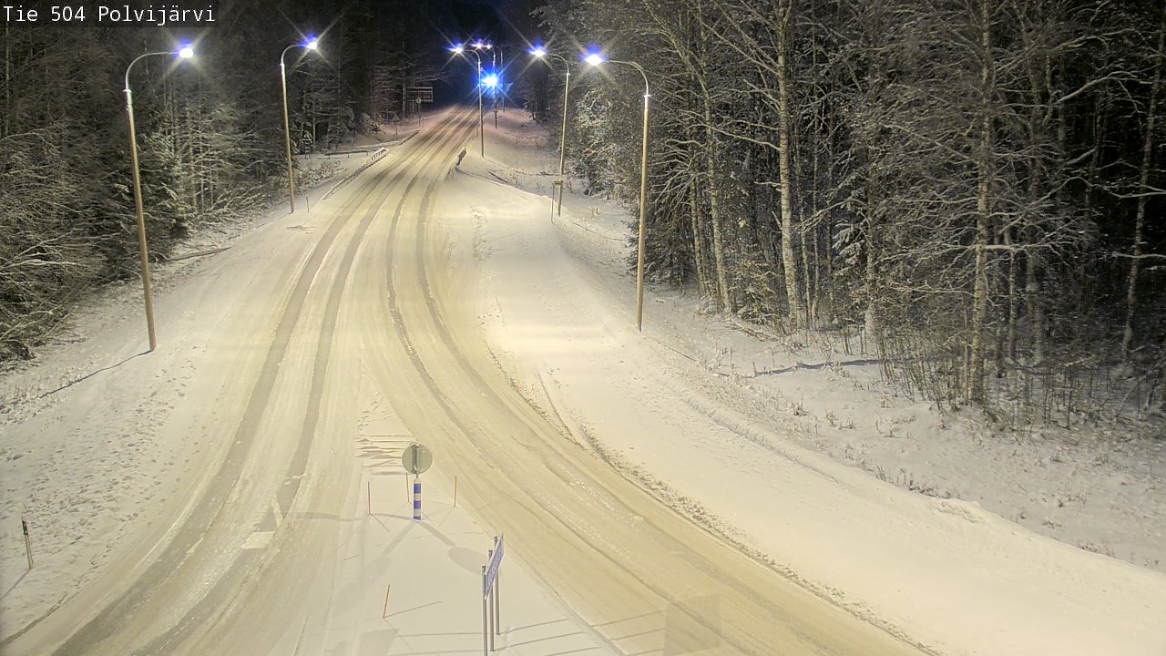 Weather Camera Image Road 504 Polvijärvi, Polvijärvi, Pohjois-Karjala