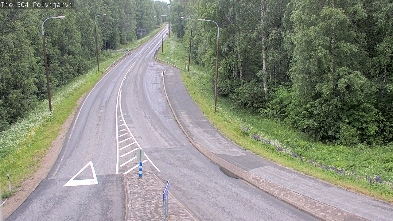 Weather Camera Image Väg 504 Polvijärvi, Polvijärvi, Pohjois-Karjala