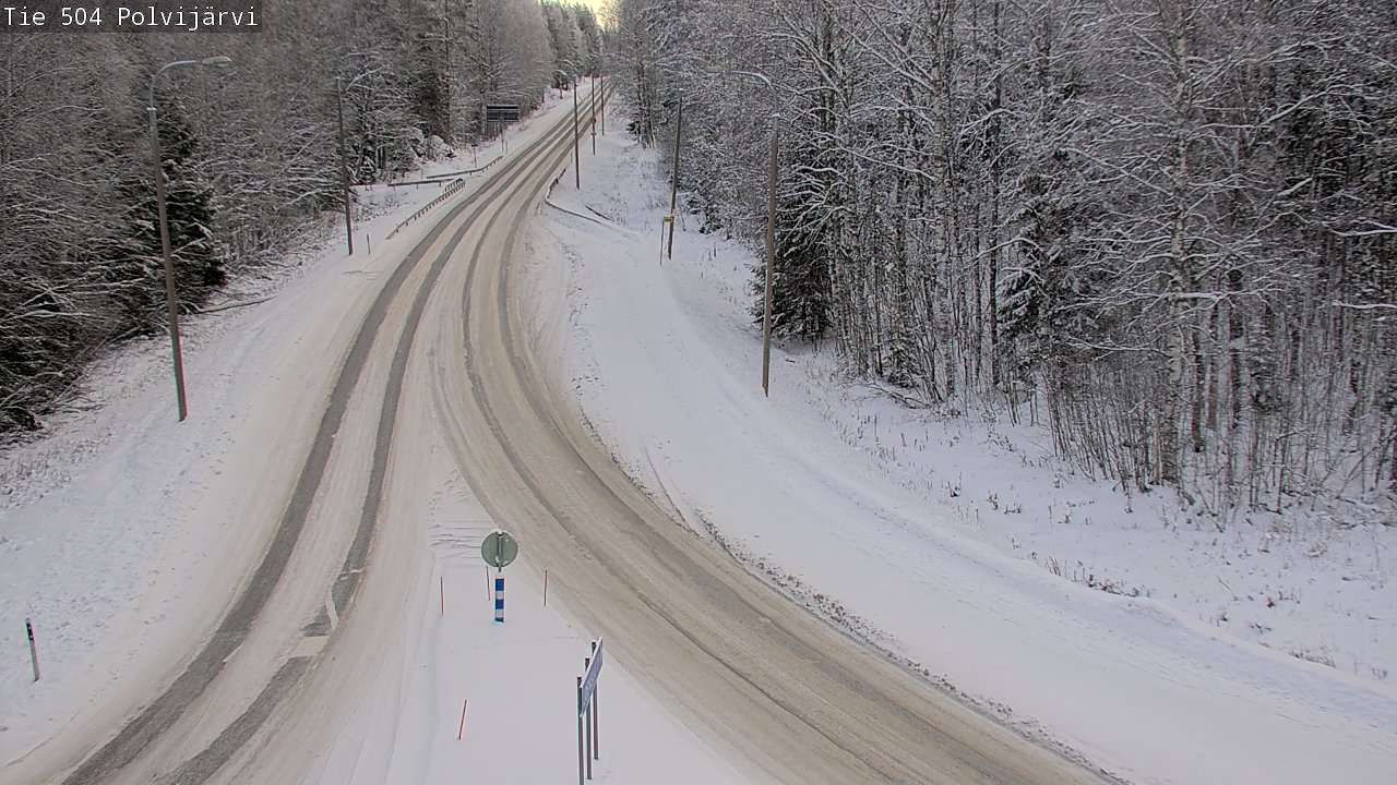 Weather Camera Image Road 504 Polvijärvi, Polvijärvi, Pohjois-Karjala