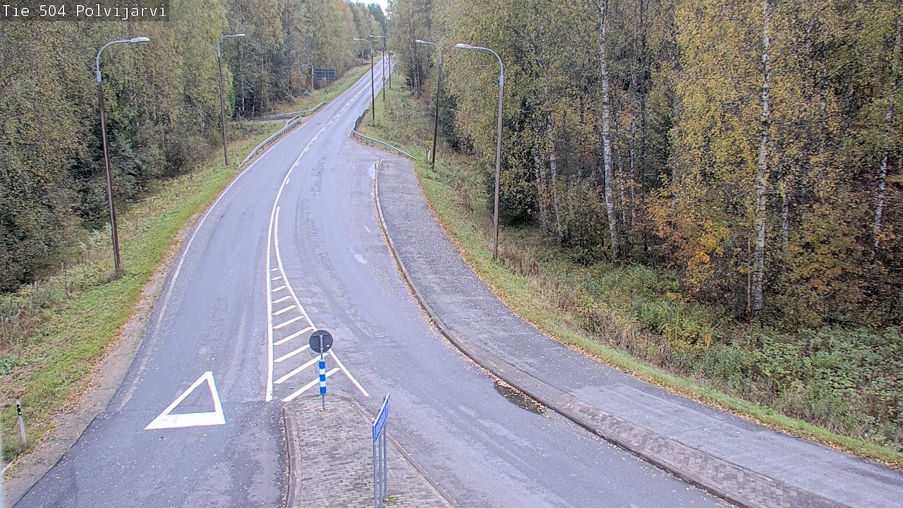 Weather Camera Image Väg 504 Polvijärvi, Polvijärvi, Pohjois-Karjala