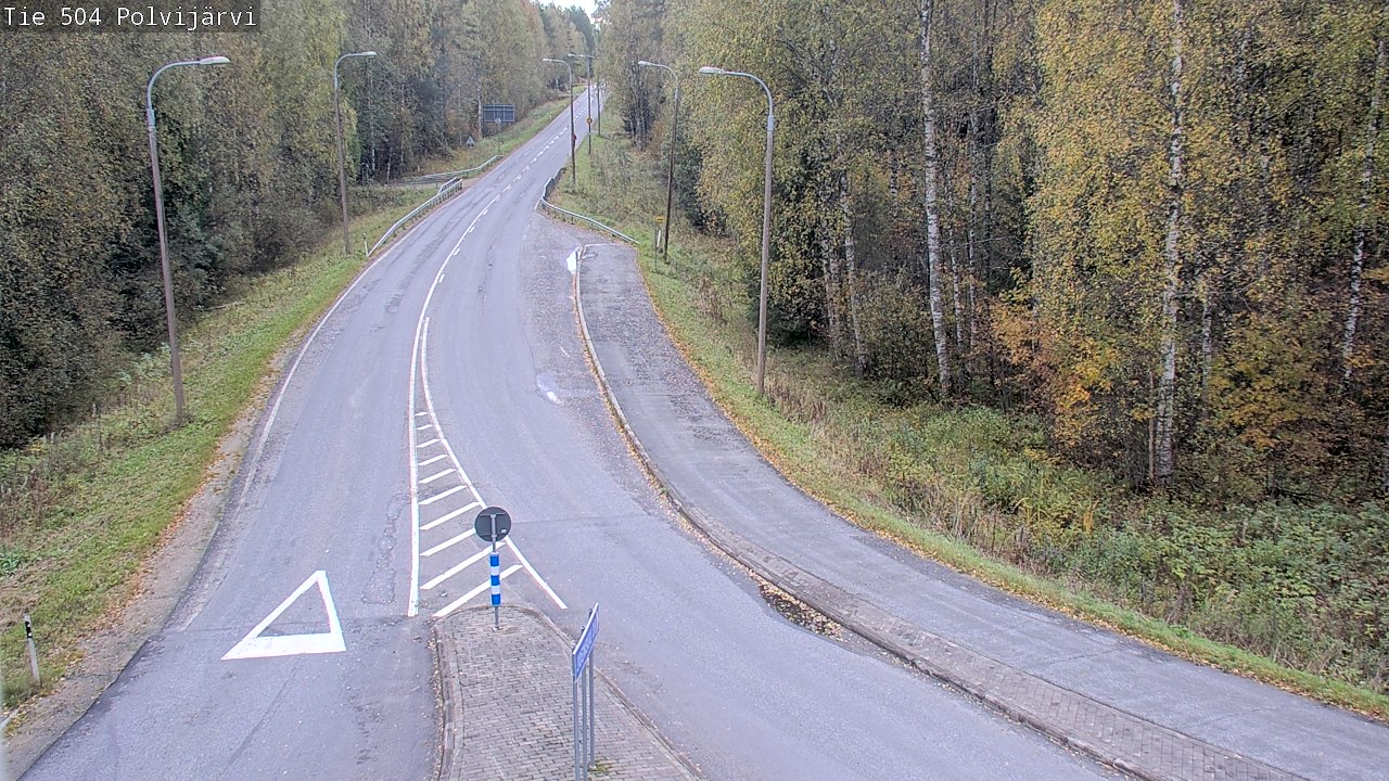 Weather Camera Image Väg 504 Polvijärvi, Polvijärvi, Pohjois-Karjala