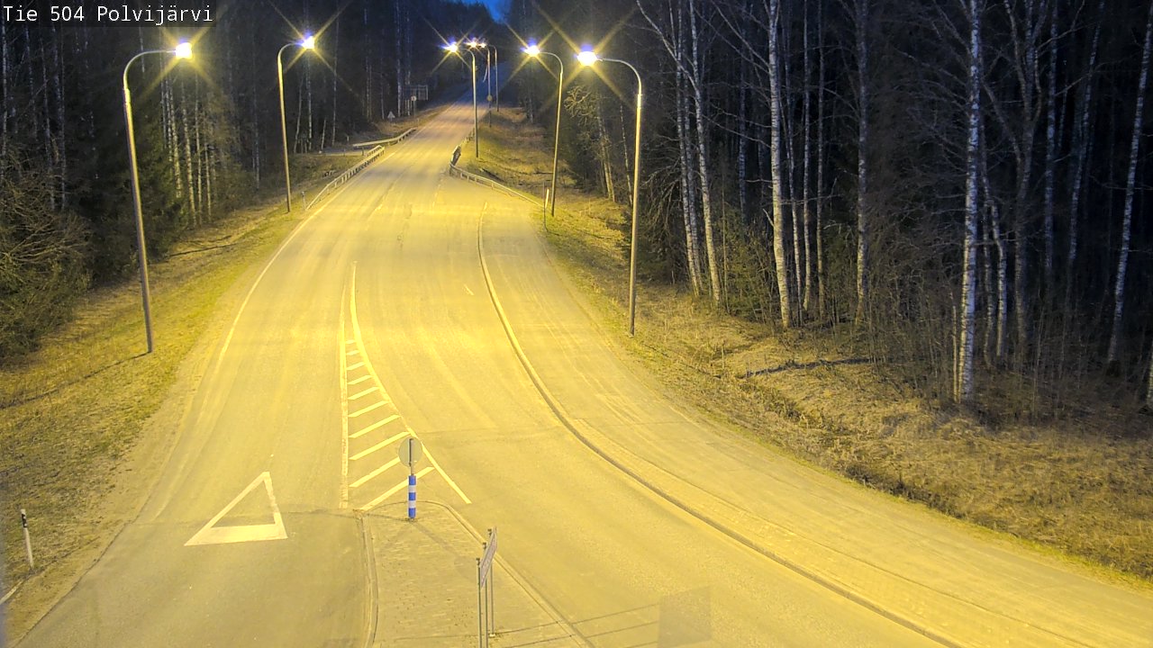 Weather Camera Image Väg 504 Polvijärvi, Polvijärvi, Pohjois-Karjala