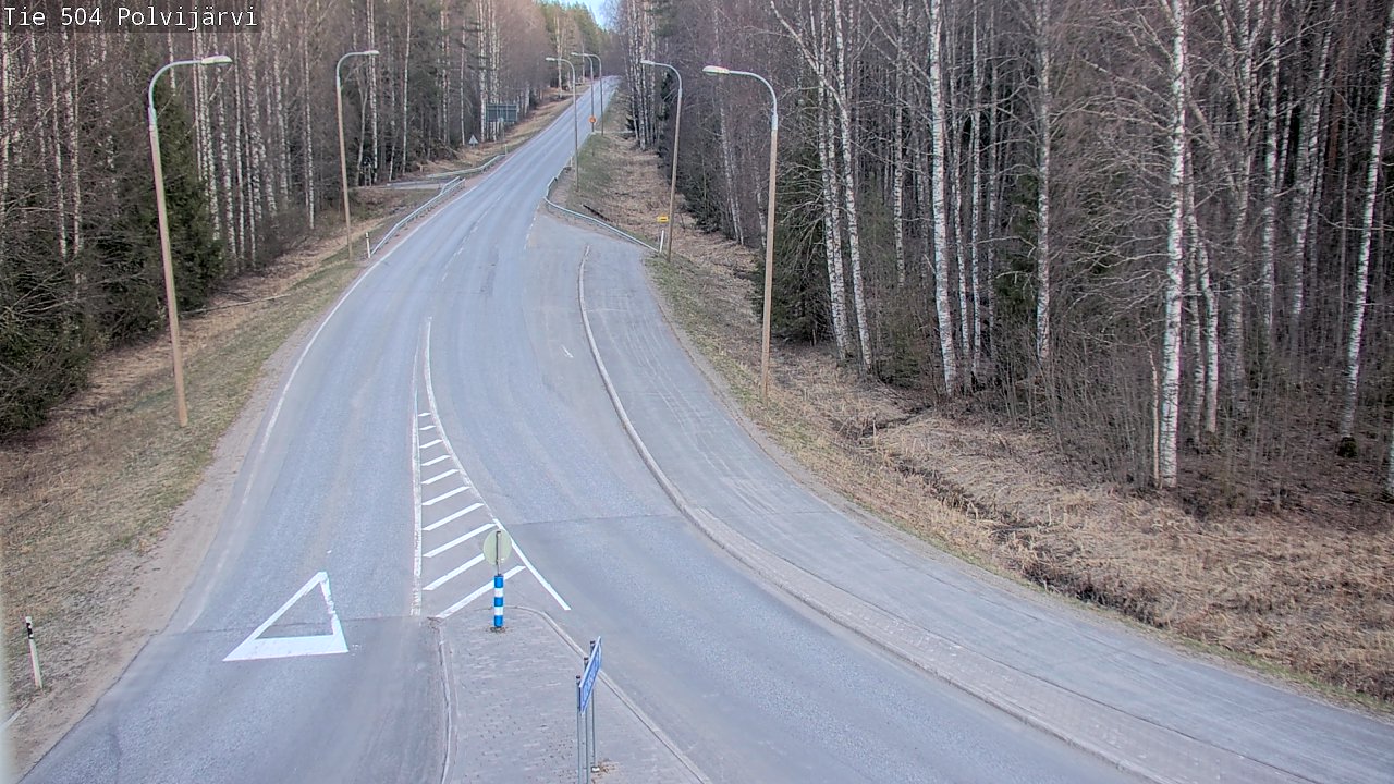 Weather Camera Image Väg 504 Polvijärvi, Polvijärvi, Pohjois-Karjala