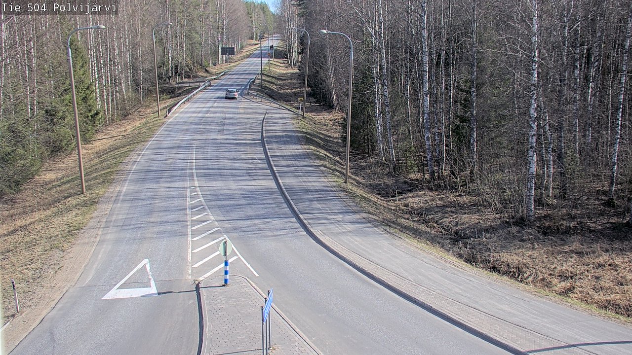 Weather Camera Image Väg 504 Polvijärvi, Polvijärvi, Pohjois-Karjala
