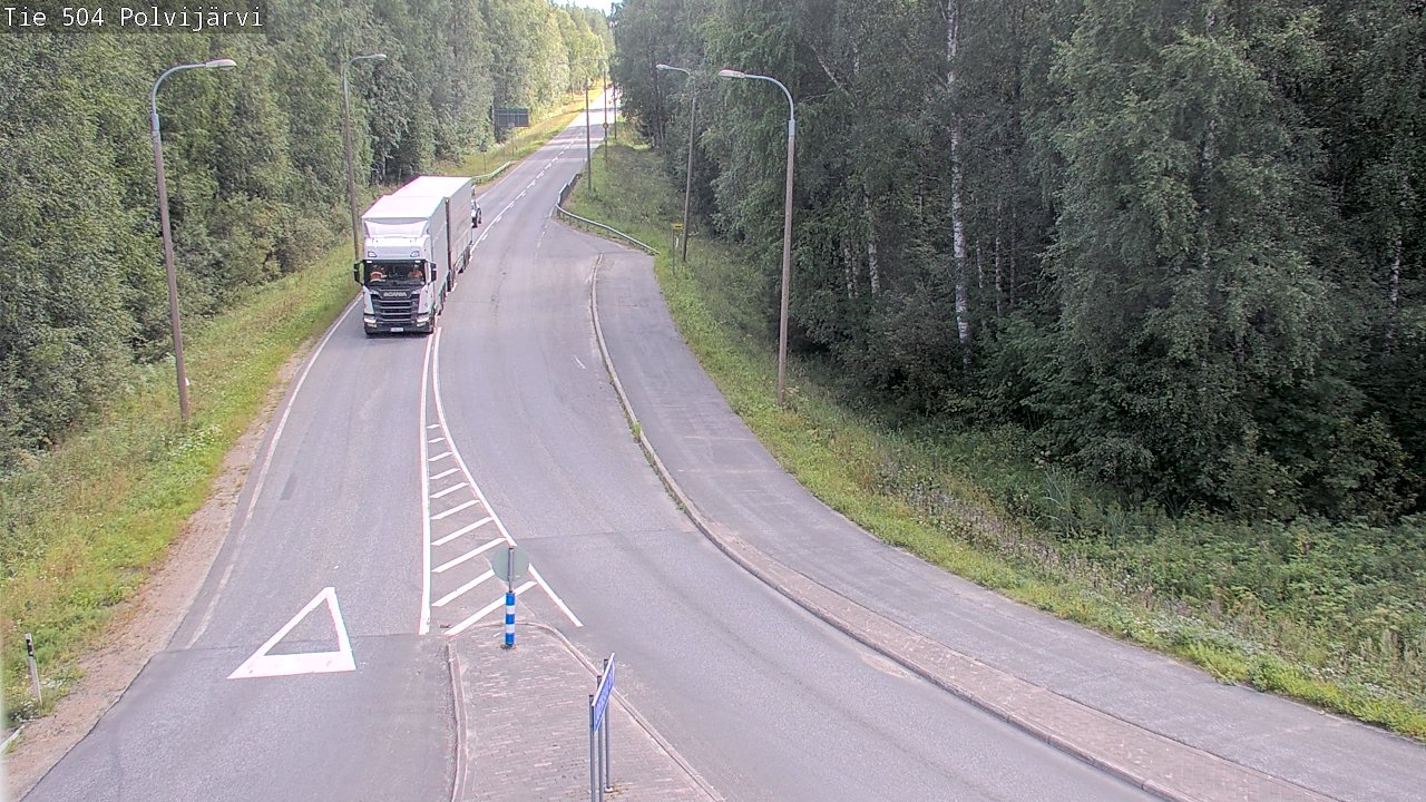 Kelikamerat Kuva Tie 504 Polvijärvi, Polvijärvi, Pohjois-Karjala