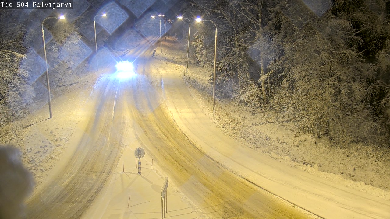 Weather Camera Image Väg 504 Polvijärvi, Polvijärvi, Pohjois-Karjala