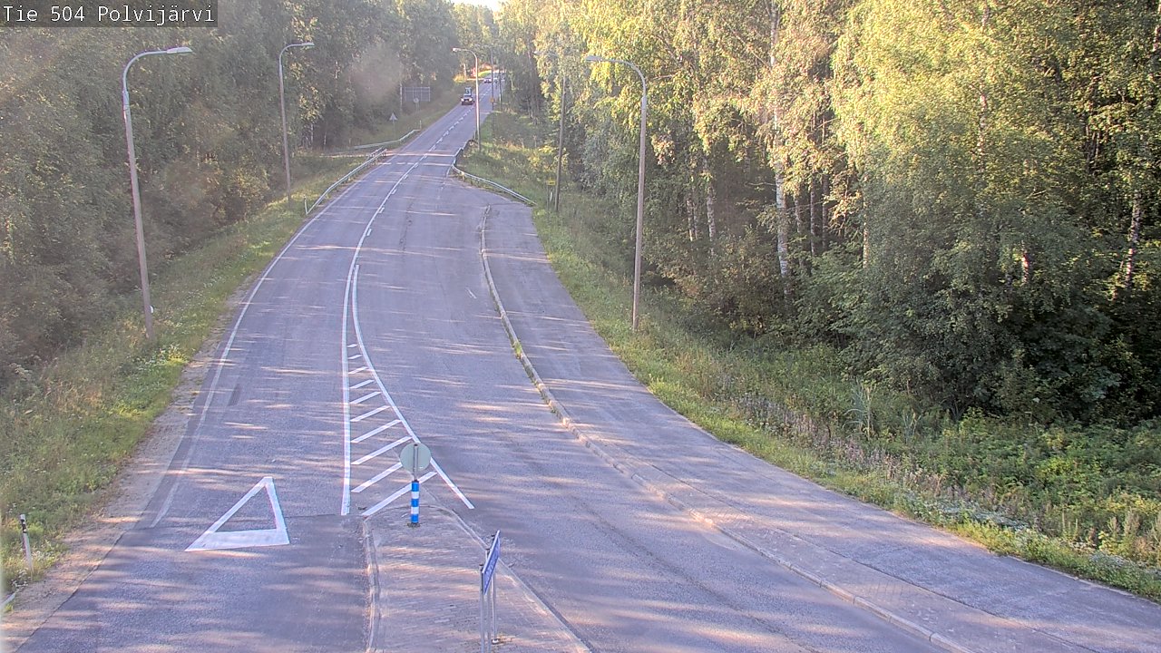 Weather Camera Image Road 504 Polvijärvi, Polvijärvi, Pohjois-Karjala