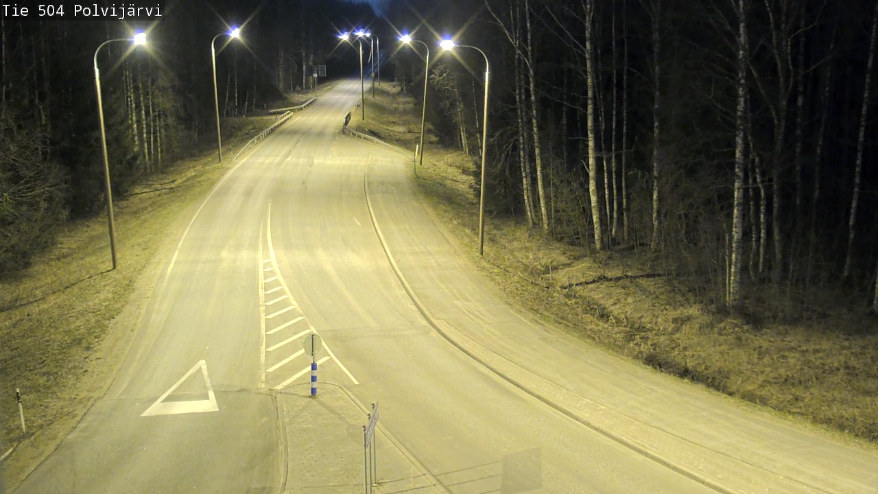 Weather Camera Image Väg 504 Polvijärvi, Polvijärvi, Pohjois-Karjala