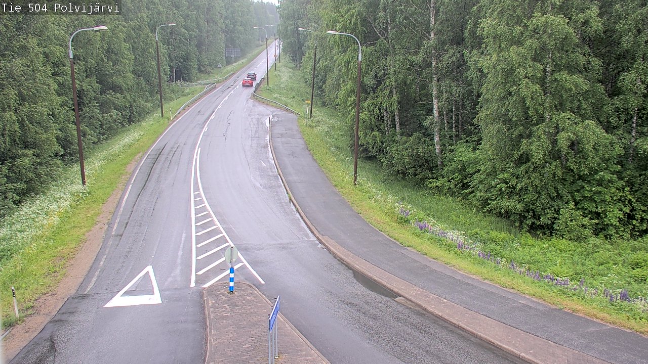 Weather Camera Image Väg 504 Polvijärvi, Polvijärvi, Pohjois-Karjala