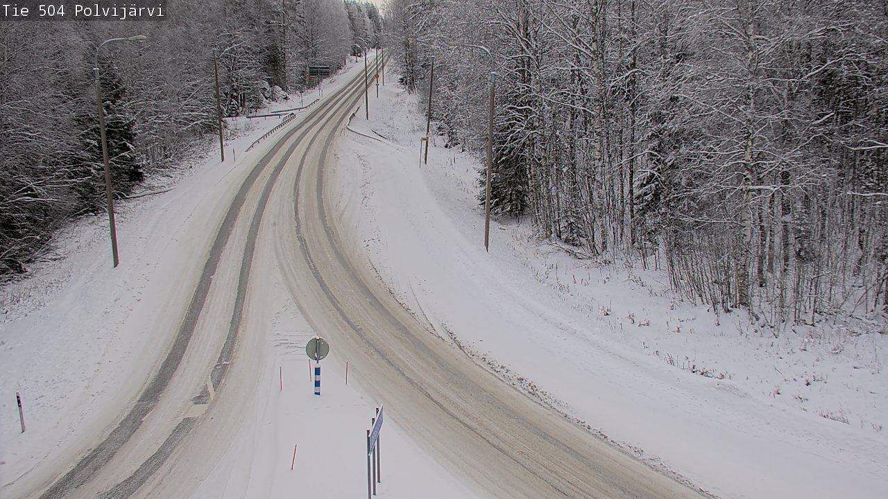 Weather Camera Image Road 504 Polvijärvi, Polvijärvi, Pohjois-Karjala