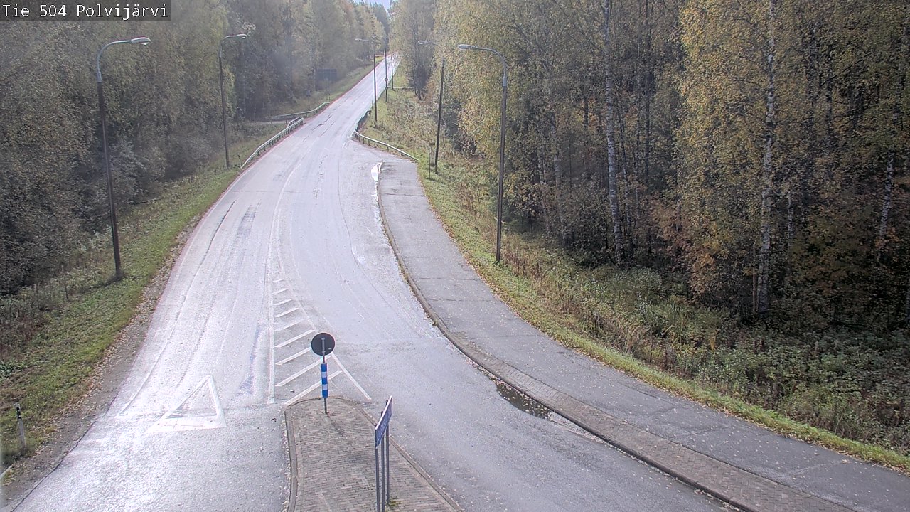 Weather Camera Image Väg 504 Polvijärvi, Polvijärvi, Pohjois-Karjala