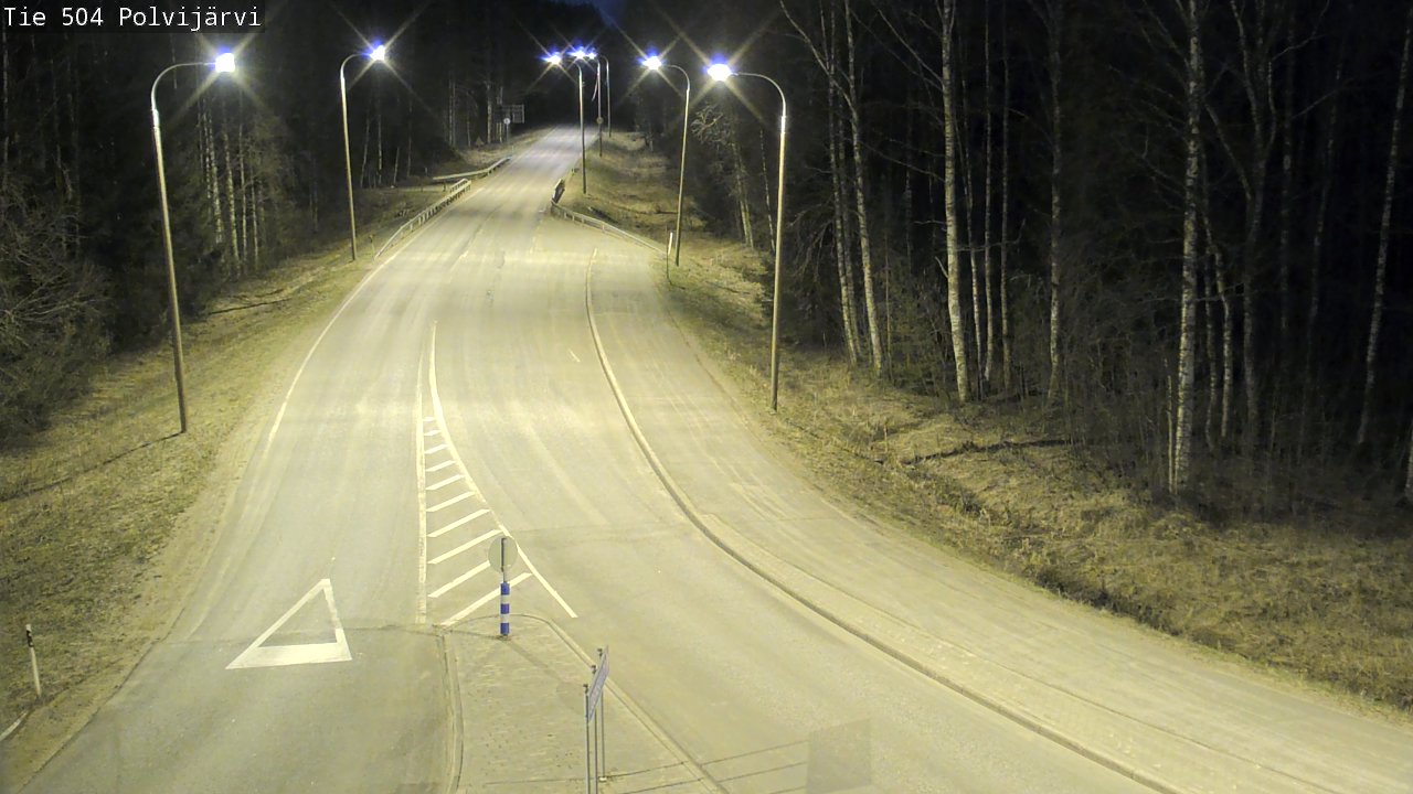 Weather Camera Image Väg 504 Polvijärvi, Polvijärvi, Pohjois-Karjala