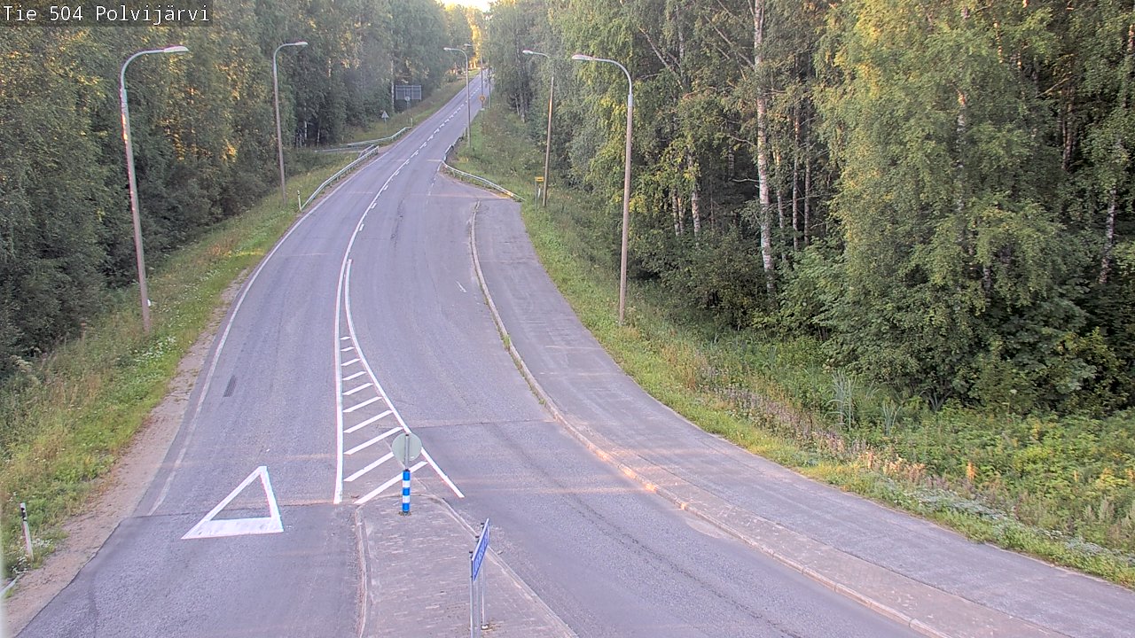 Weather Camera Image Road 504 Polvijärvi, Polvijärvi, Pohjois-Karjala
