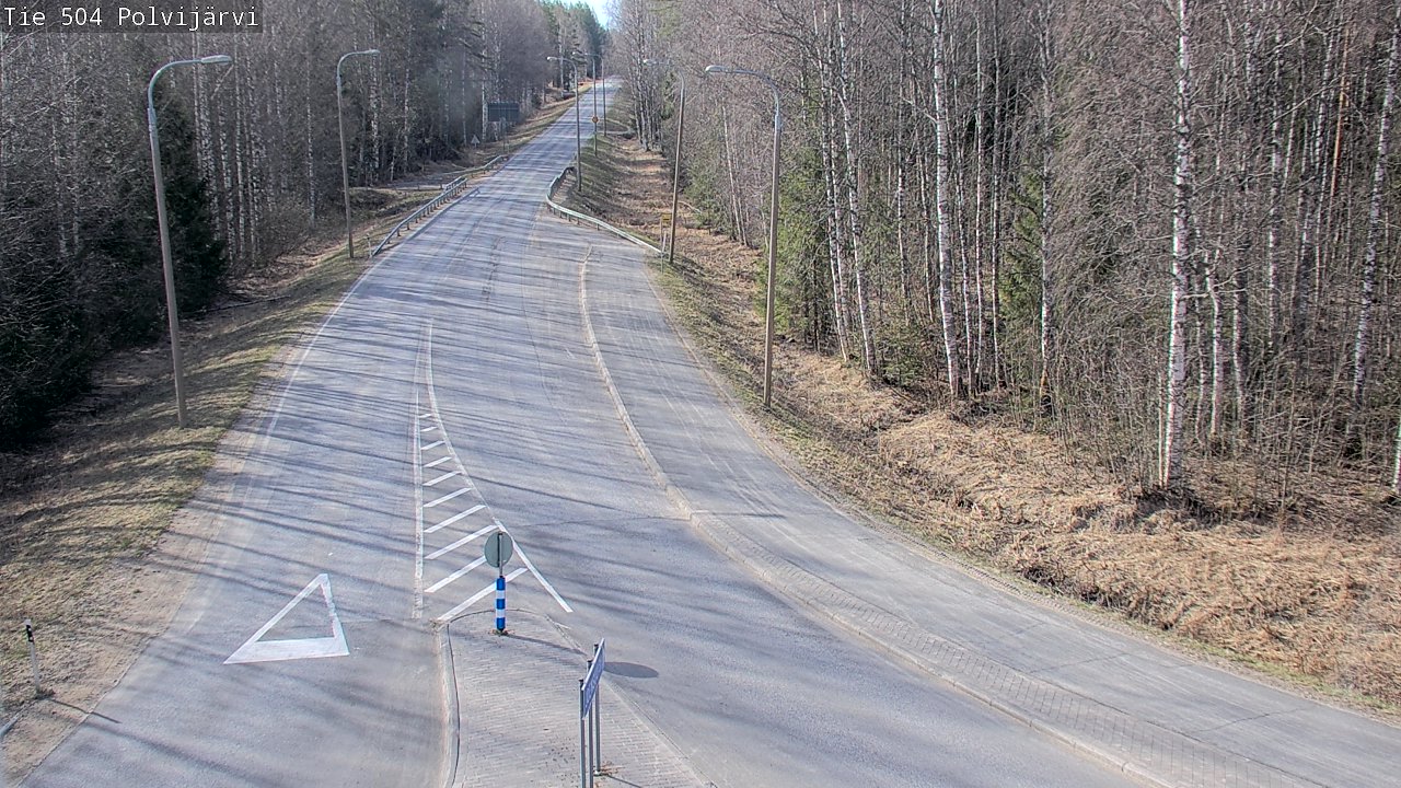 Weather Camera Image Väg 504 Polvijärvi, Polvijärvi, Pohjois-Karjala
