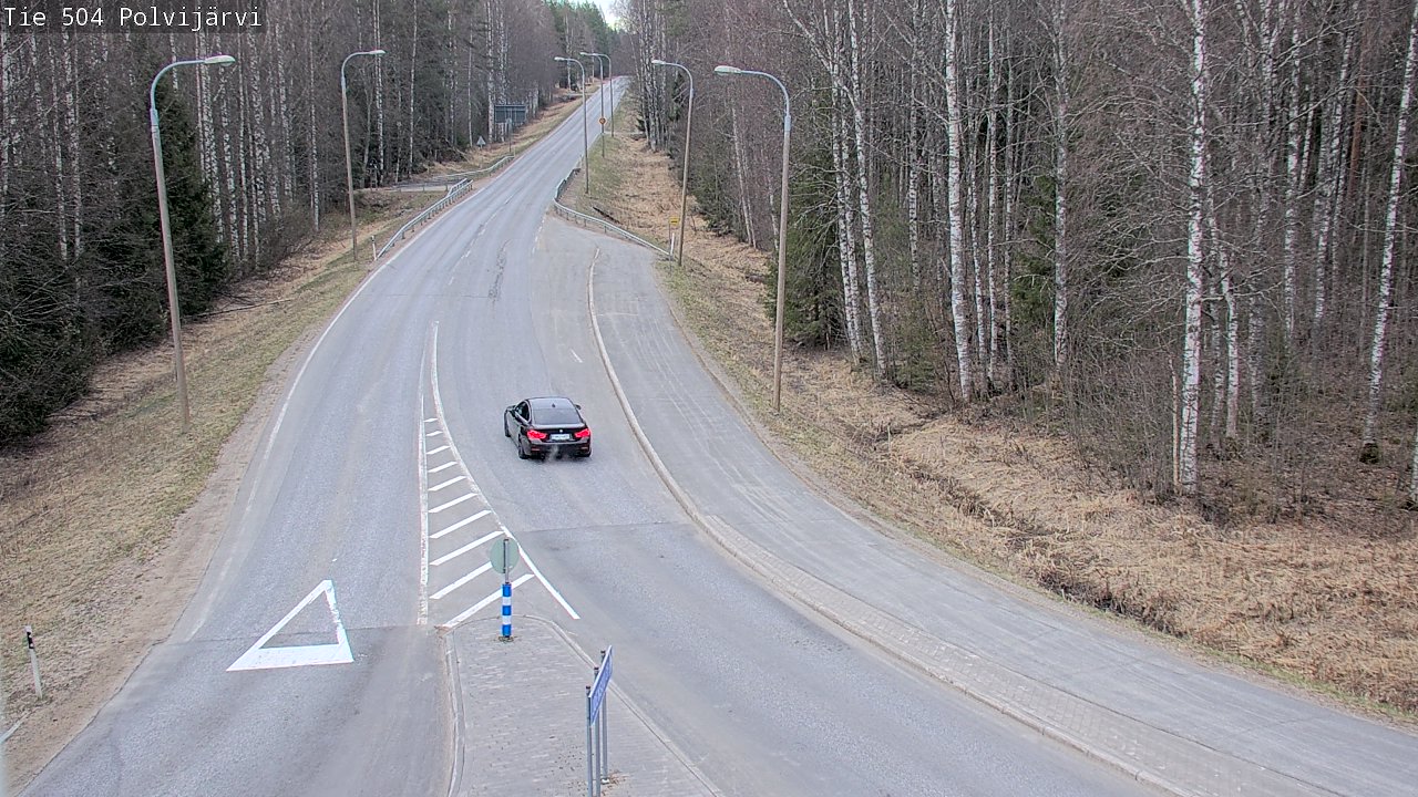 Weather Camera Image Väg 504 Polvijärvi, Polvijärvi, Pohjois-Karjala