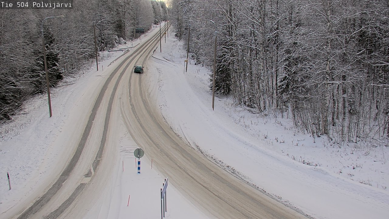 Weather Camera Image Road 504 Polvijärvi, Polvijärvi, Pohjois-Karjala