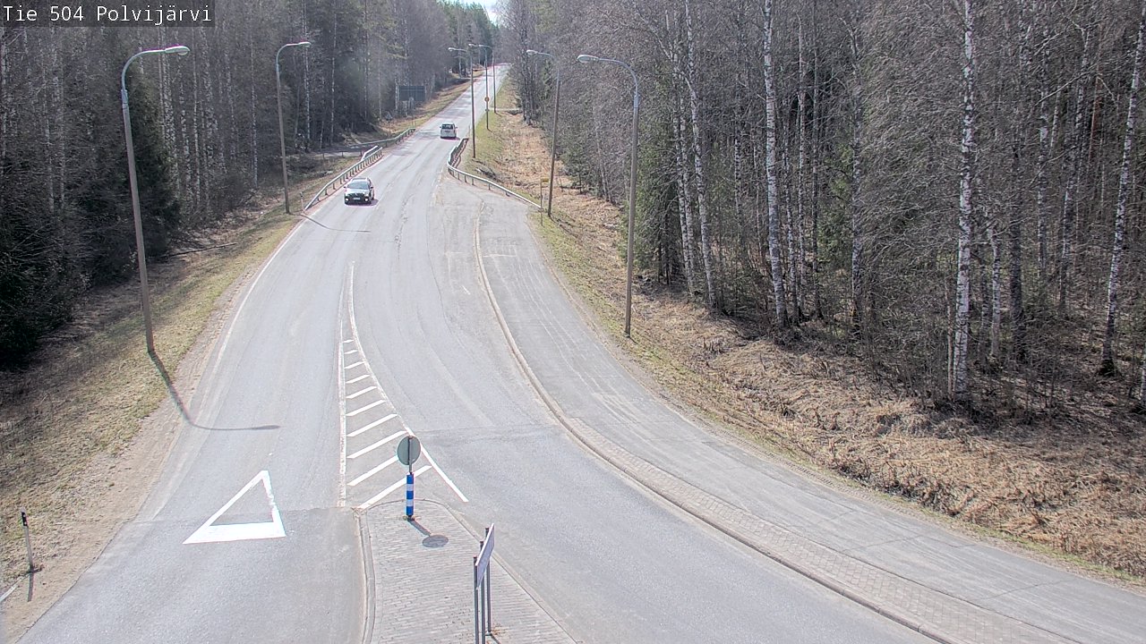 Weather Camera Image Väg 504 Polvijärvi, Polvijärvi, Pohjois-Karjala