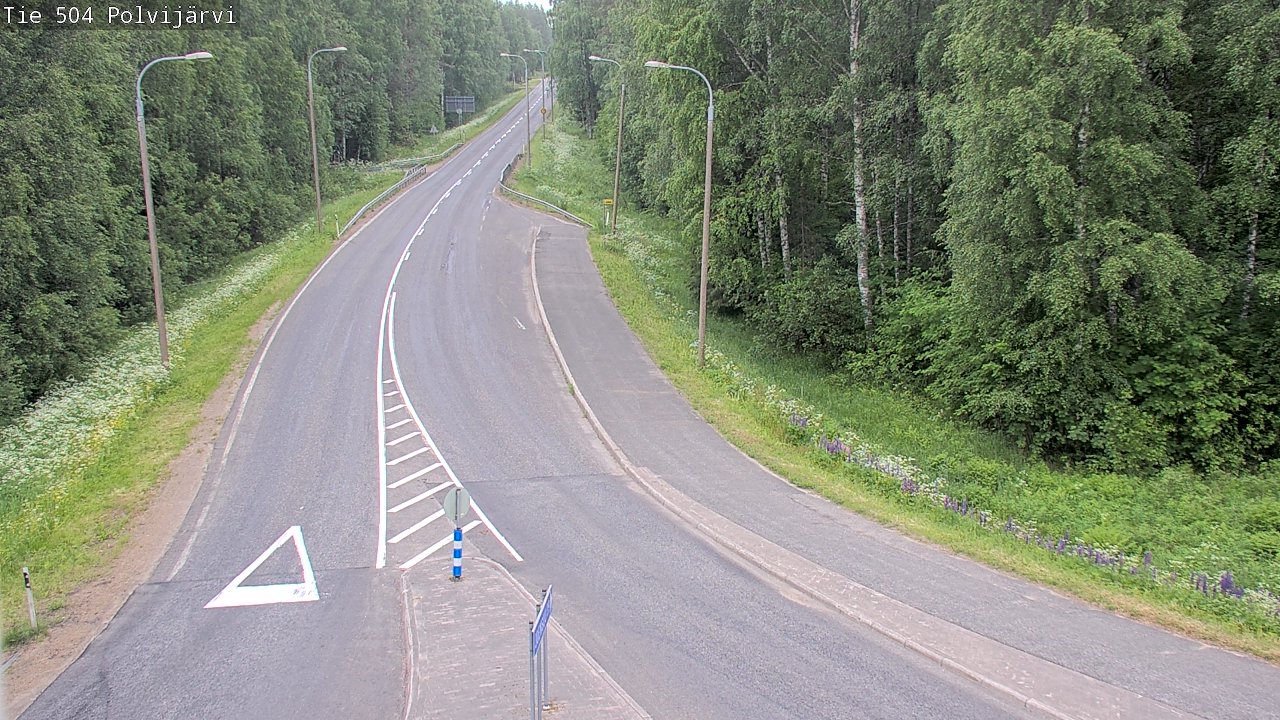 Kelikamerat Kuva Tie 504 Polvijärvi, Polvijärvi, Pohjois-Karjala