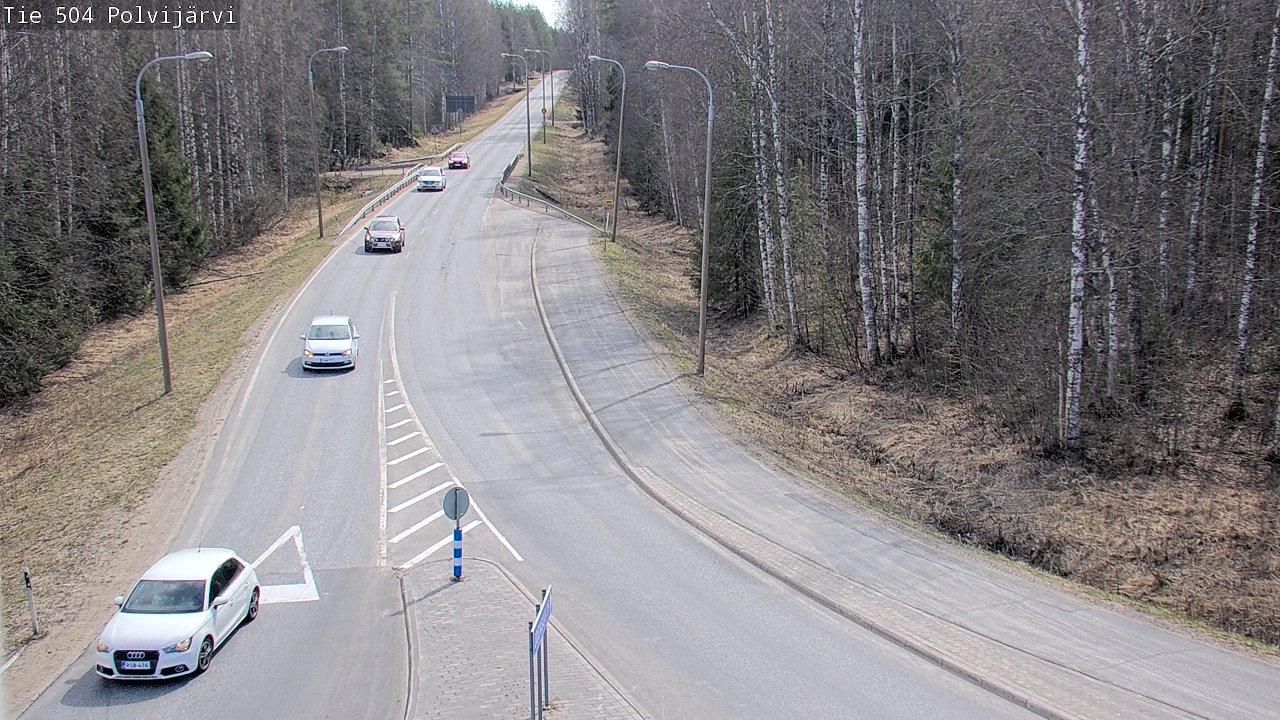 Weather Camera Image Väg 504 Polvijärvi, Polvijärvi, Pohjois-Karjala
