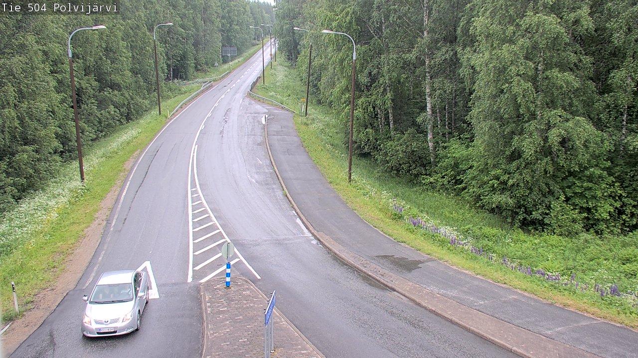 Weather Camera Image Väg 504 Polvijärvi, Polvijärvi, Pohjois-Karjala
