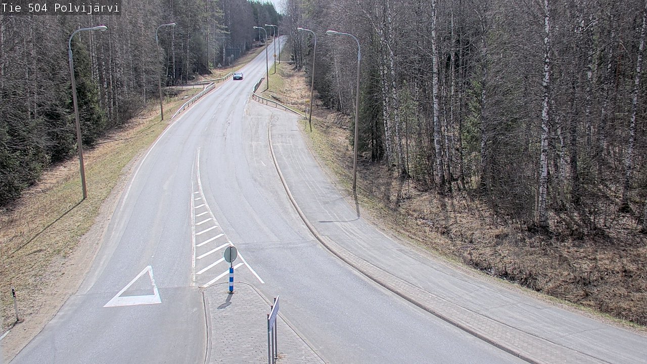Weather Camera Image Väg 504 Polvijärvi, Polvijärvi, Pohjois-Karjala