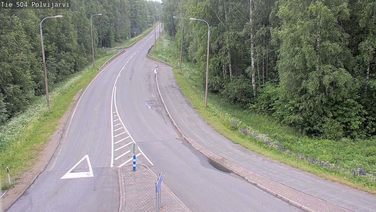 Weather Camera Image Road 504 Polvijärvi, Polvijärvi, Pohjois-Karjala