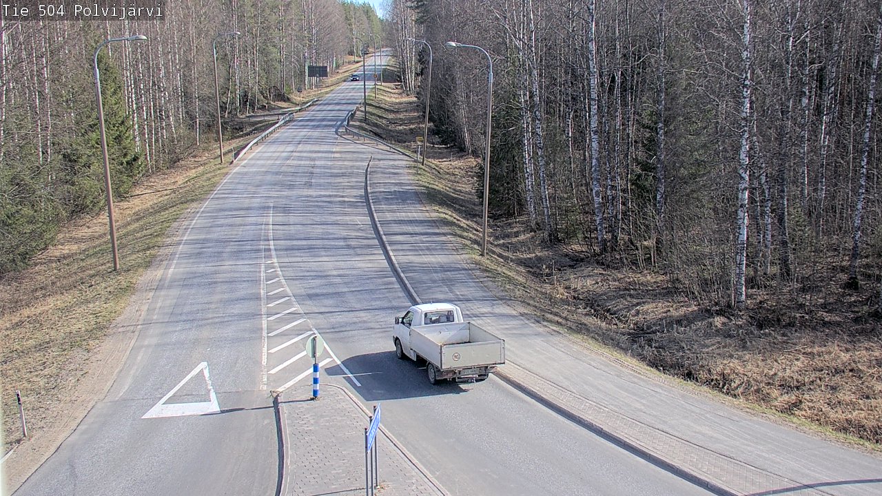 Weather Camera Image Väg 504 Polvijärvi, Polvijärvi, Pohjois-Karjala