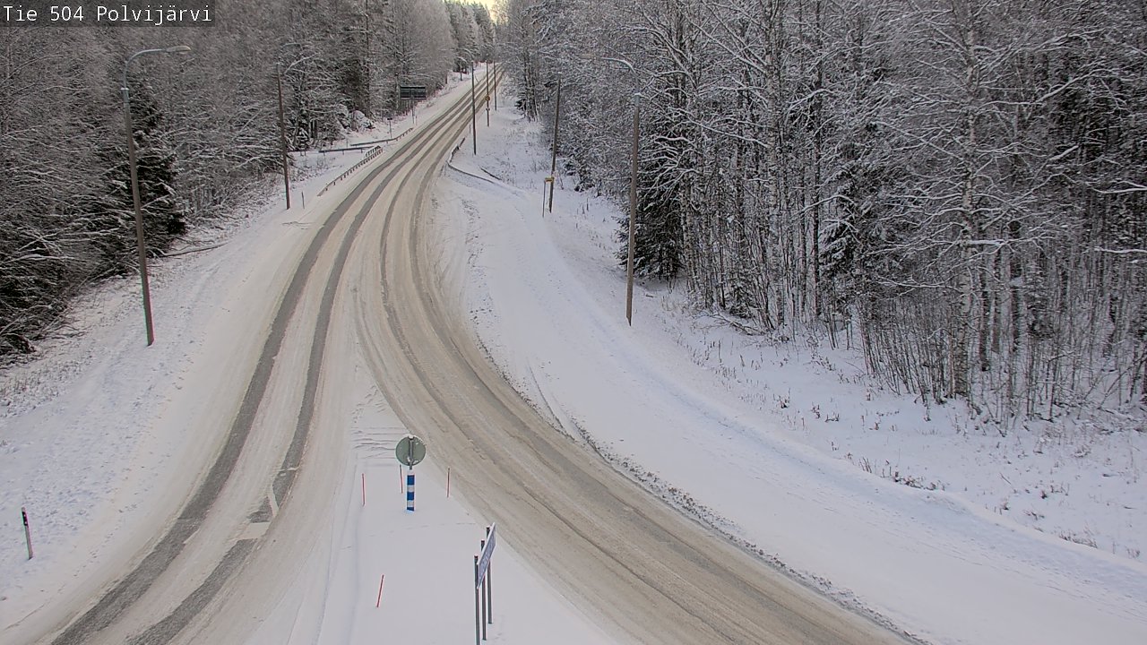 Weather Camera Image Road 504 Polvijärvi, Polvijärvi, Pohjois-Karjala
